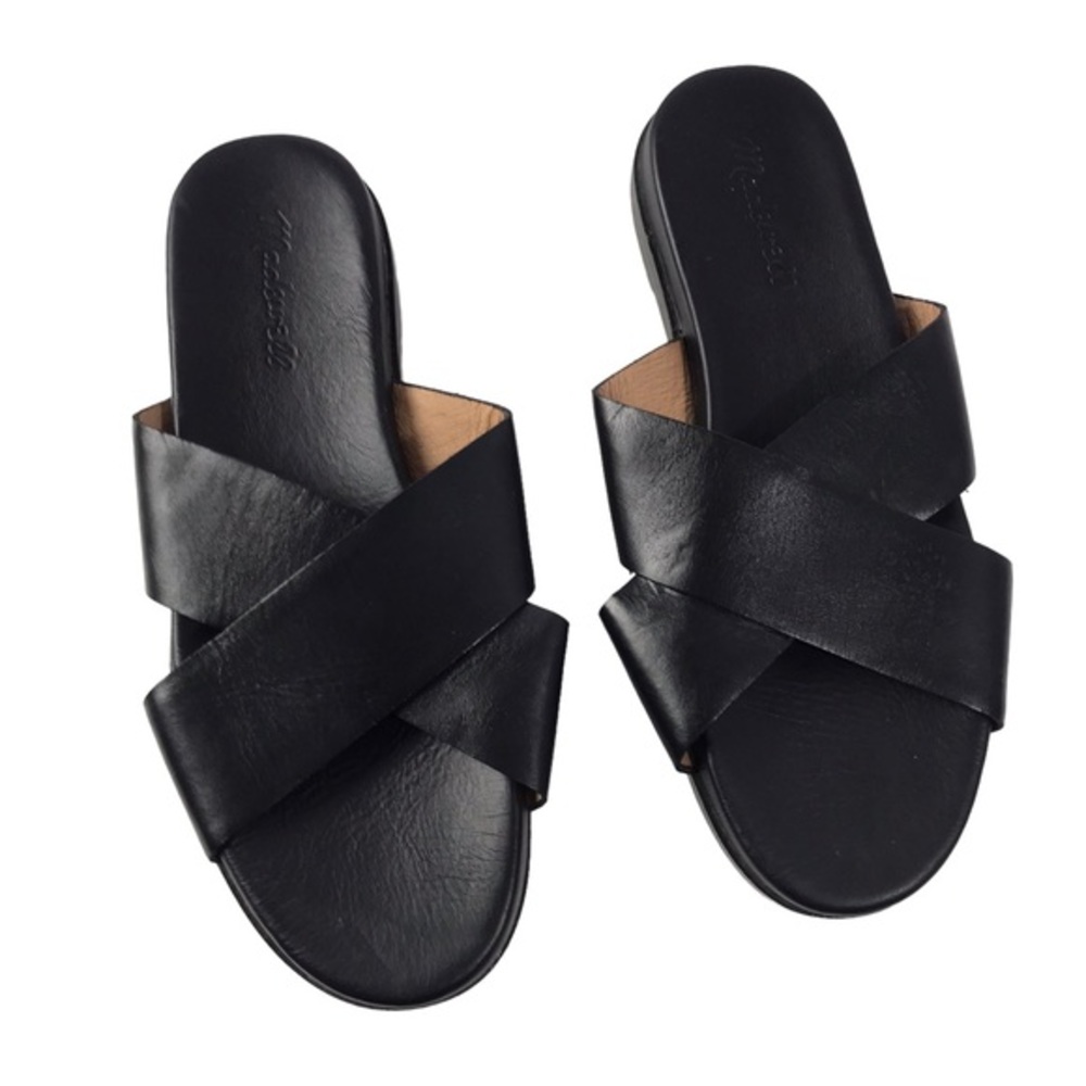 Madewell Louisa crisscross sandal in black size 8.5